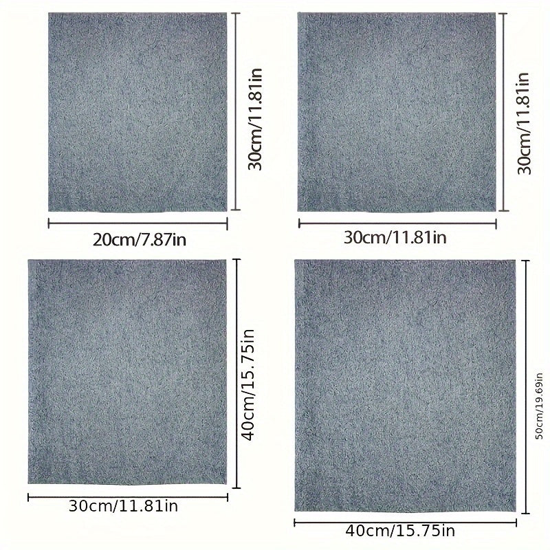 5 Pieces Microfiber Cleaning Rags for Windows Mirrors Cars Household