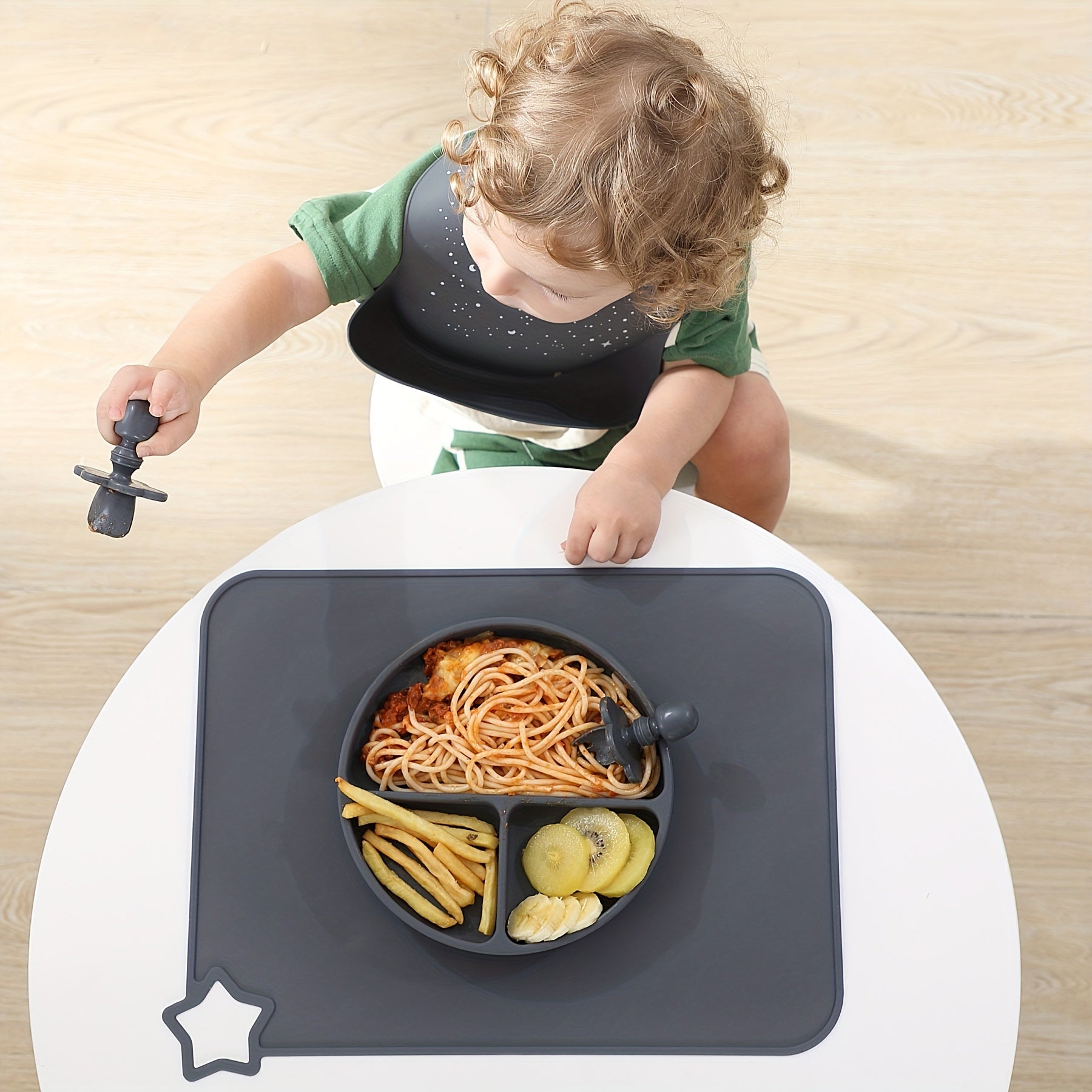 Individual de silicona para cocina, impermeable, resistente al aceite, fácil de limpiar, resistente al calor