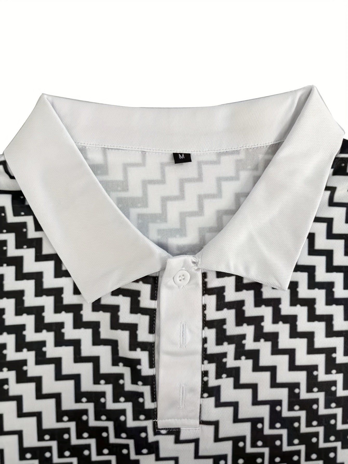 Men's Short Sleeve Geometric Pattern T-Shirt Summer Casual Streetwear Top