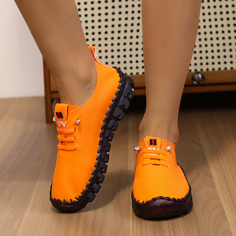 Women's Lightweight Casual Loafers Slip-Ons Solid Color Sequin Dress Shoes