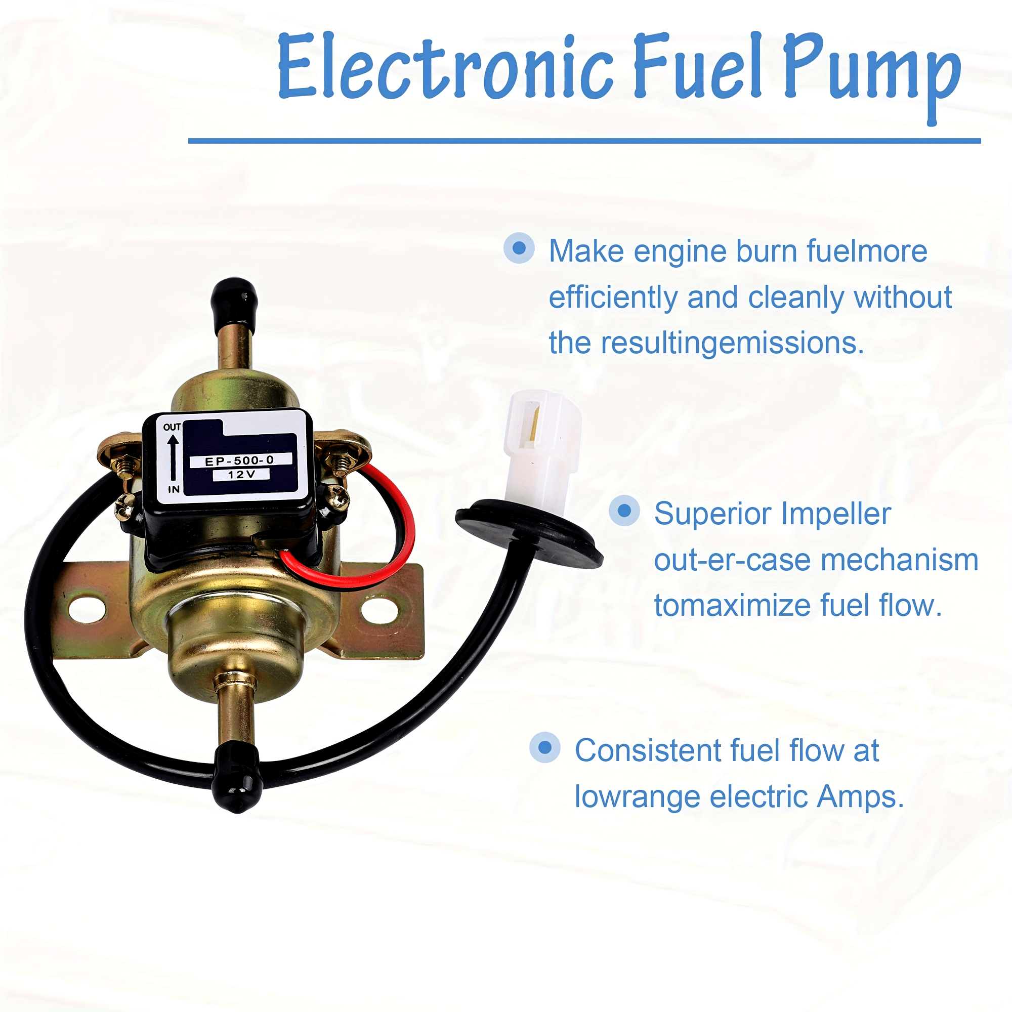 Universal Electric Diesel Gasoline Fuel Pump Low Pressure 12V