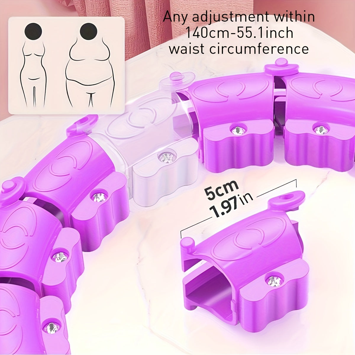 1 dona Aqlga ega Mashq Halqasi Qorin va Bel Fitnessi uchun