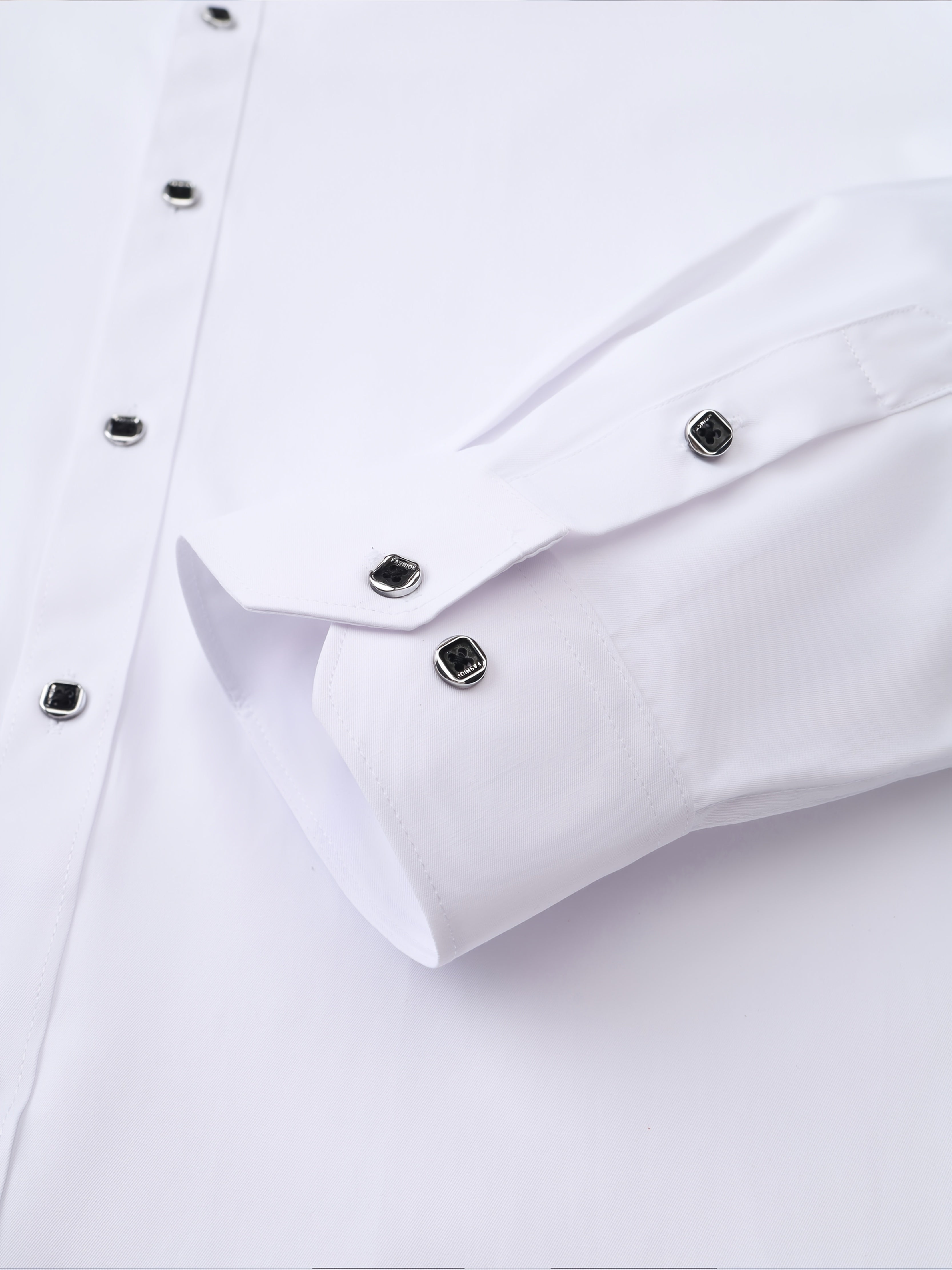 Men's Plus Size Dress Shirts Long Sleeve Collared Button-Up for Business Spring Fall