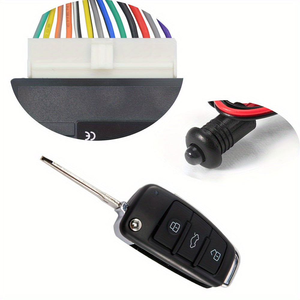 Car Remote System Keyless Entry PE Material with 2 Keys Vehicle Locking and Find Car Function