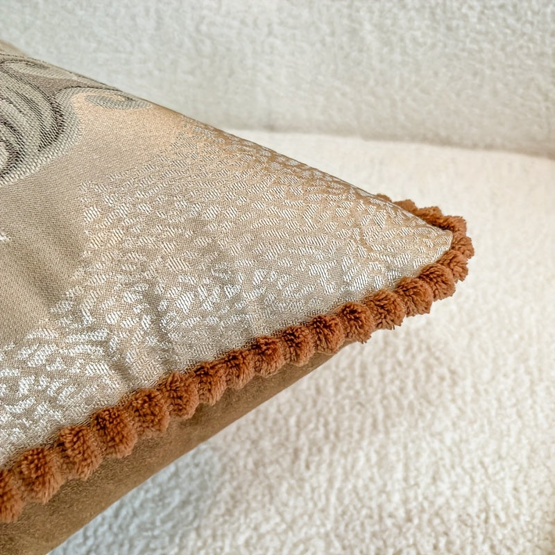 Высокоточная шенилловая европейская наволочка с жаккардовой вышивкой, подходящая для различных интерьеров, идеальна для домашнего декора.