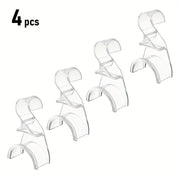 Set of 4 Clear PVC Purse Hangers Handbag Organizers Sturdy Storage Hooks