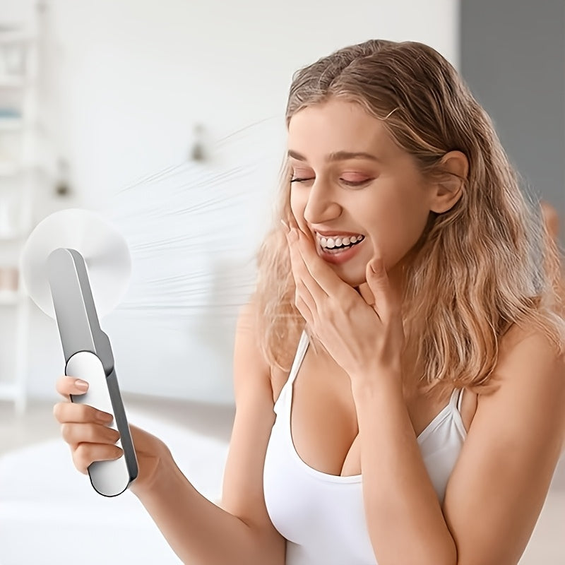 Folding Electric Fan Portable USB Rechargeable Dual-Speed Indoor Outdoor