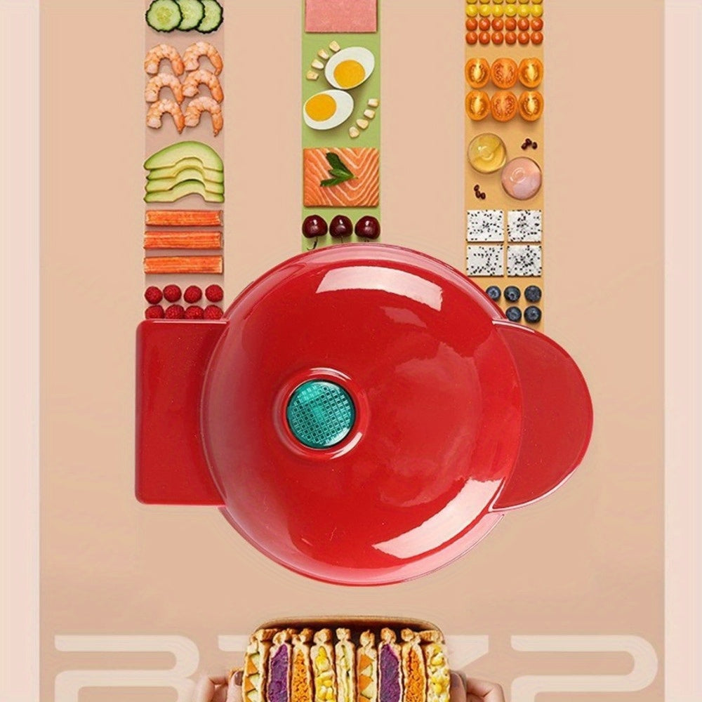 Dual Breakfast Maker with Double Heating Plates and Variable Browning Settings 1000W Electric Appliance for Home