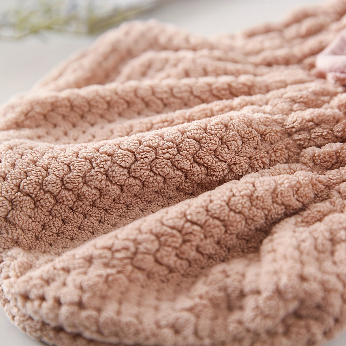 Coral Velvet Hair Towel Wrap for Fast and Comfortable Hair Drying