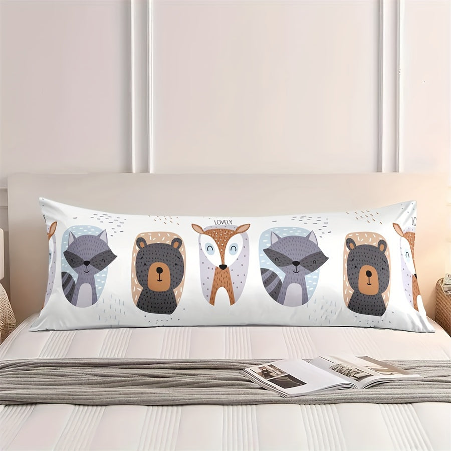 Cozy Long Pillowcase All-Season Polyester Envelope Closure for Home Decor