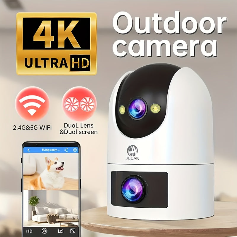 4K Ultra HD Outdoor Security Camera with Dual Lenses PTZ Motion Detection Wi-Fi