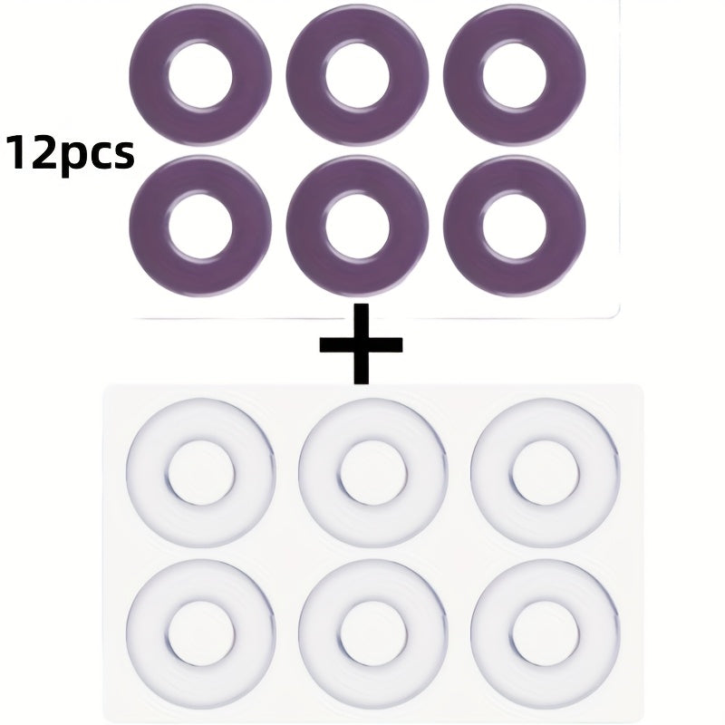 6 Pcs Unisex Reusable Gel Foot Pads Soft Cushions for Callus Blisters Purple