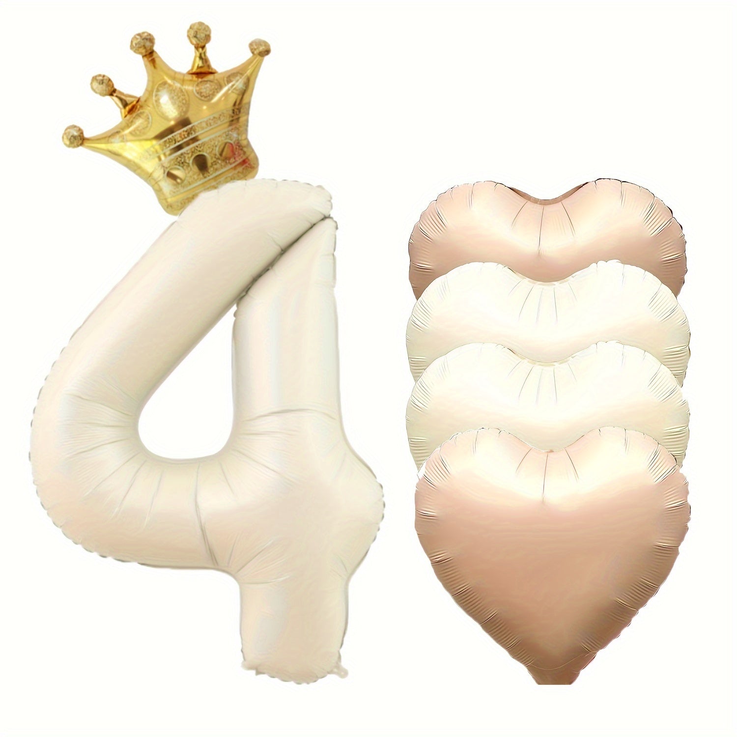 Tug'ilgan kunlari va tadbirlar uchun 6 ta raqamli folga baloni to'plami