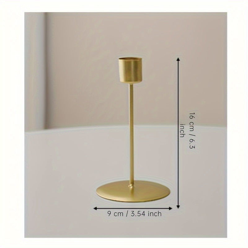 European-Style Iron Candle Holder for Dining Room Decor