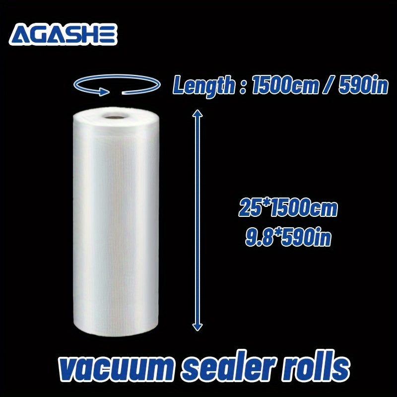 Vakuum yopishtiruvchi rulolar, juda katta, 1500cm, BPAsiz, yetti qatlamli ko-ekstrudlangan oziq-ovqatni saqlash uchun