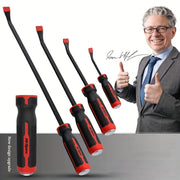 Car Tire Repair Pry Bar Set Non-Slip Handle Impact Cap Crowbar