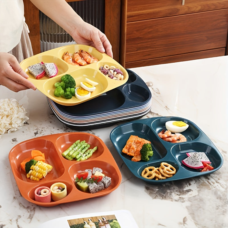 Plastic Dinner Plates Set Microwave Safe Dishwasher Safe BPA Free for Picnics 1 4 or 5