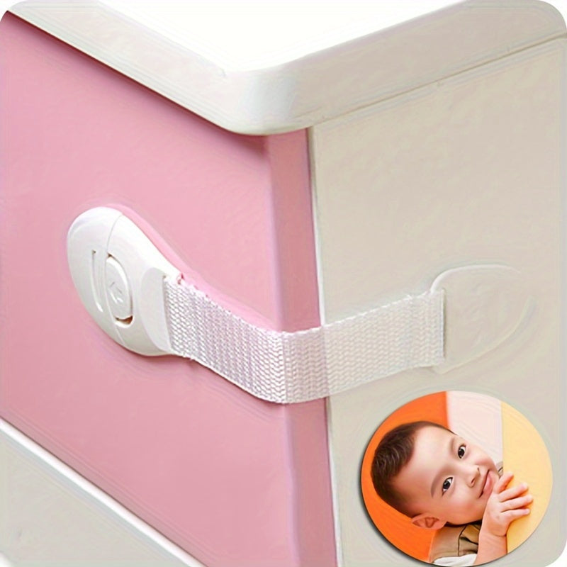 Kids Safety Cabinet Locks Set of 10 Baby Proof Drawer and Door Locks Plastic