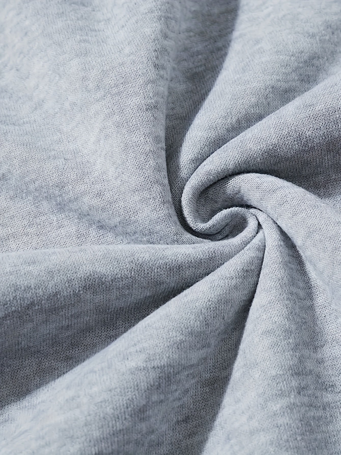 Sudadera de punto de poliéster de talla grande para hombre con estampado geométrico y cuello redondo