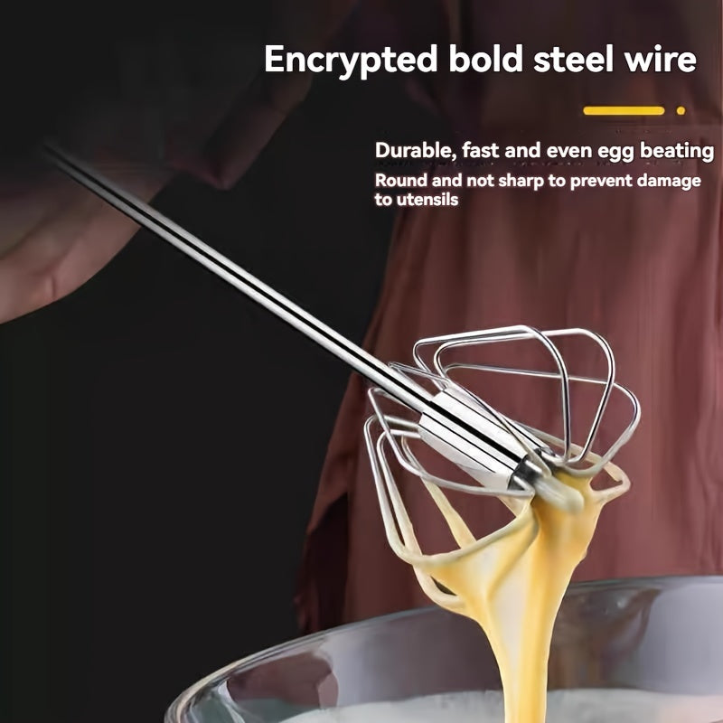 Batidor manual de mano de acero inoxidable para hornear y cocinar