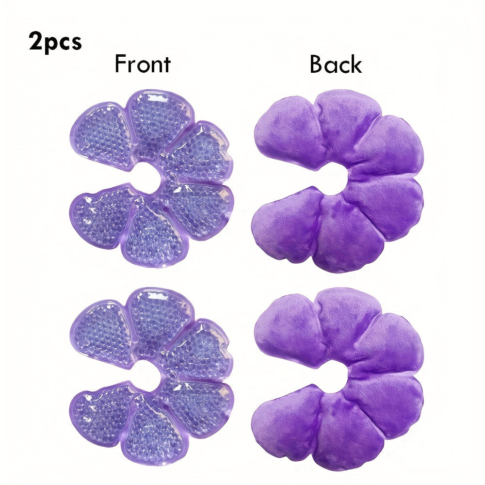 Set of 2 Hot Cold Breast Pads for Nursing Mothers PVC Breastfeeding Support