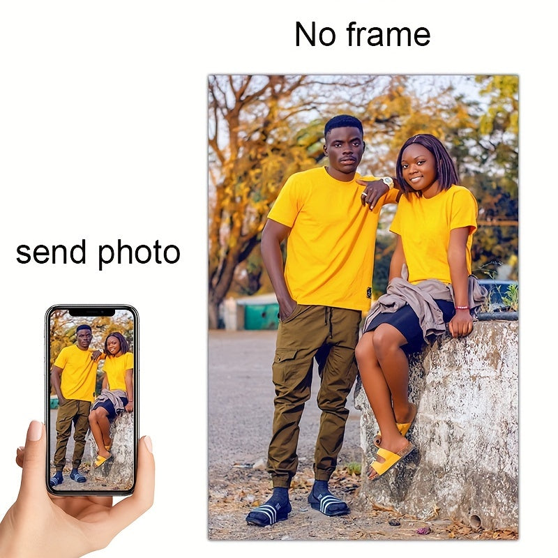 Индивидуальное настенное искусство из холста для пар или семейных фотографий 50x70см