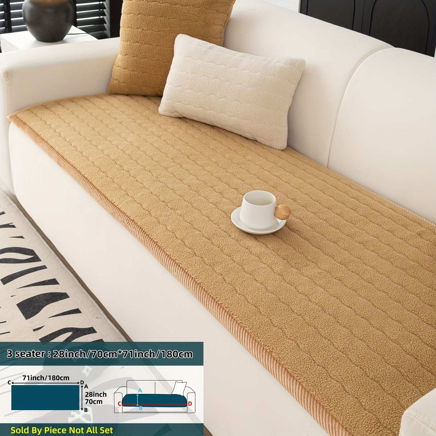 Bohemian Style Washable Pet-Friendly Non-Slip Sofa Cover for Living Room and Office