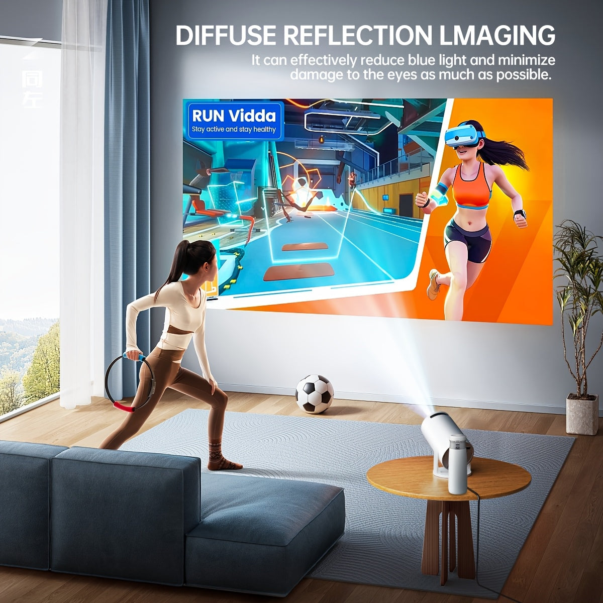 Proyector portátil con ángulo flexible de 180° 3D-ready resolución 320x240