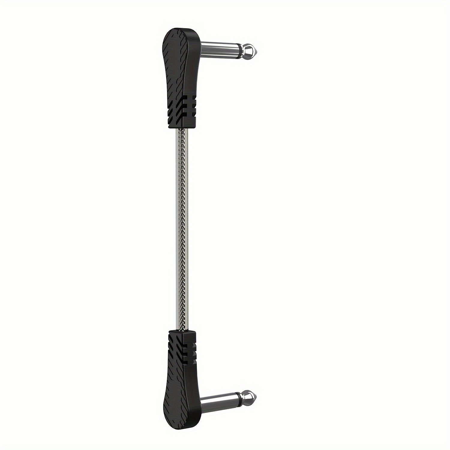 6 Inch 6.35mm Patch Cables for Guitar Pedals Black 5 Pack