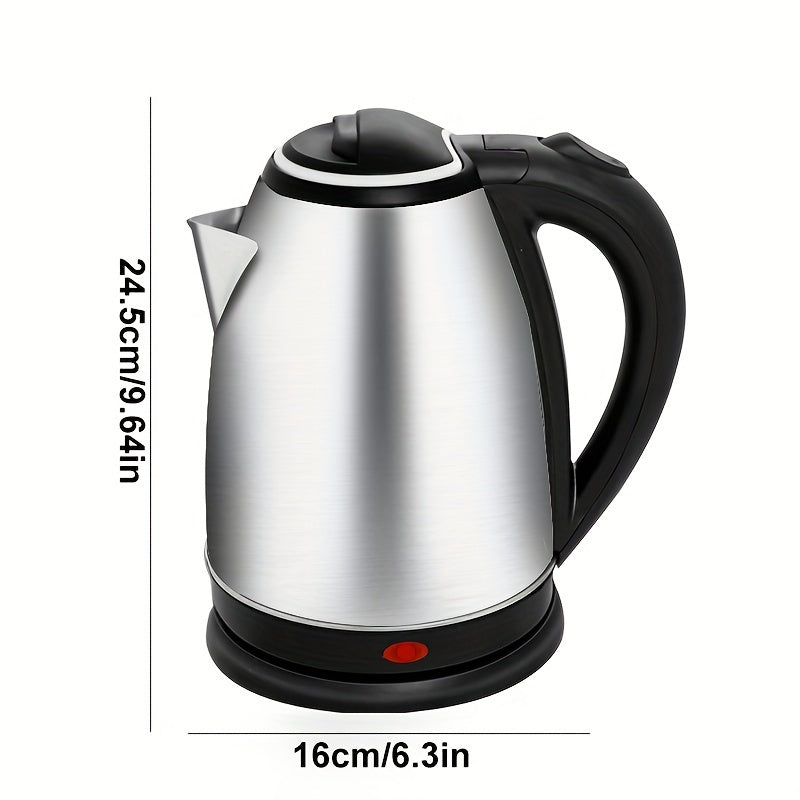 Electric Kettle 1.8L 1500W Stainless Steel Boil-Dry Safety Auto Shut-Off