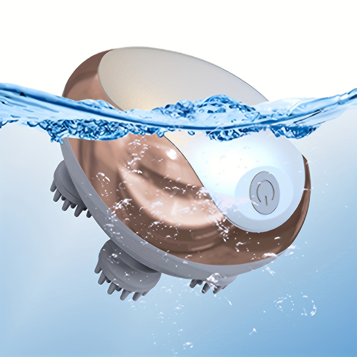 Masajeador eléctrico de cuero cabelludo de mano con 4 garras, recargable por USB, portátil para cabello humano y de mascotas