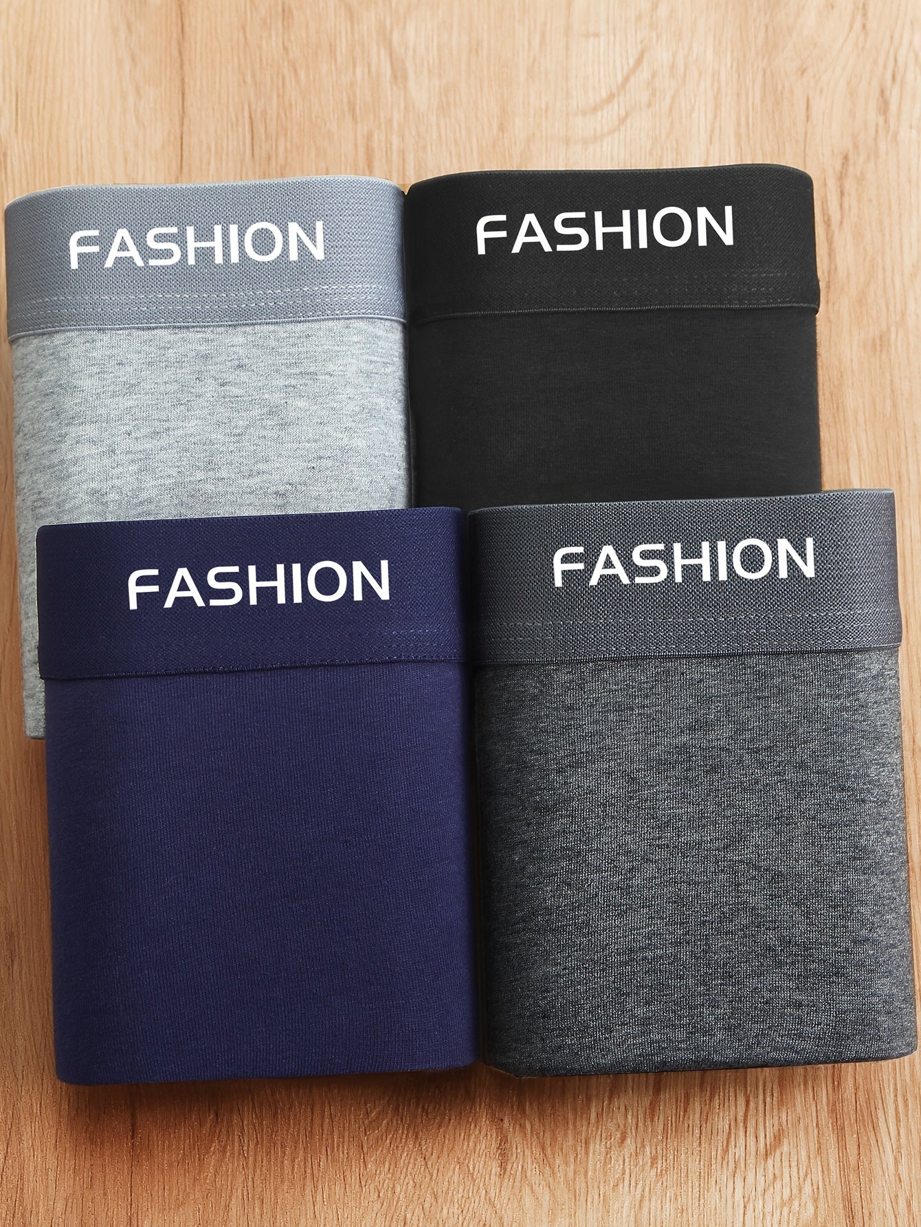 Men's Breathable Loose-Fit Boxer Shorts Polyester Elastane Solid Color Casual