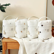 Cute Cartoon Pattern Diaper Bag for Moms with Storage Pockets