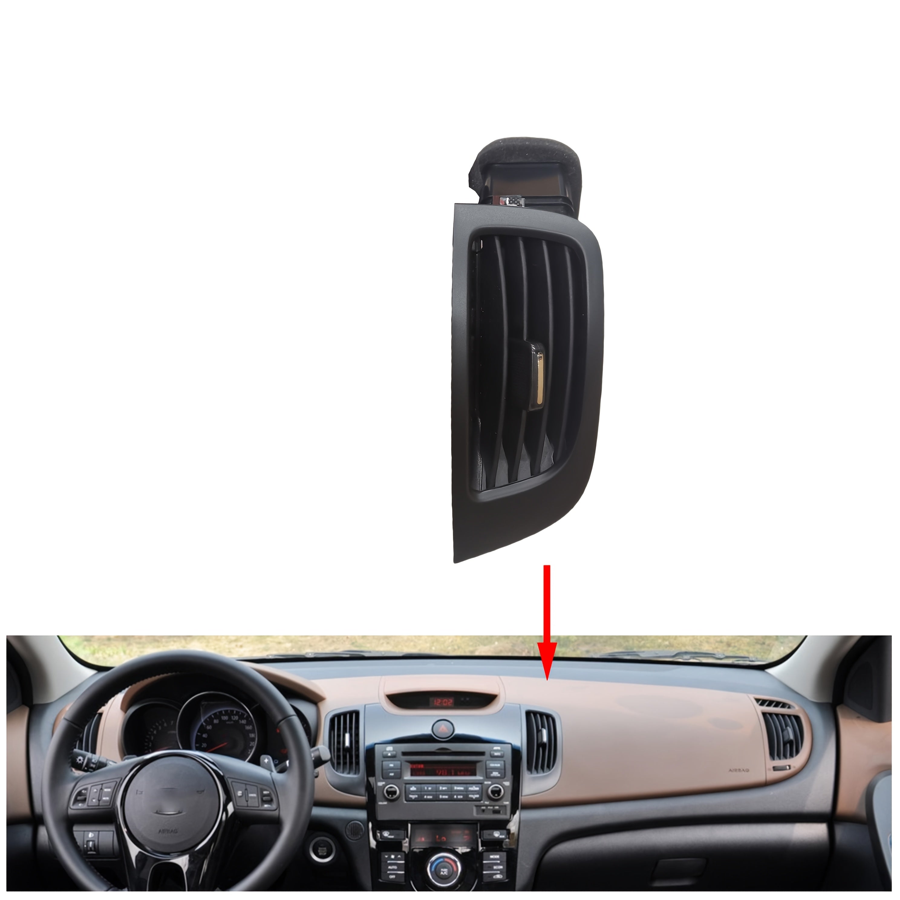 Черная крышка вентиляционного отверстия автомобиля для замены на моделях 2008-2013, легкая установка