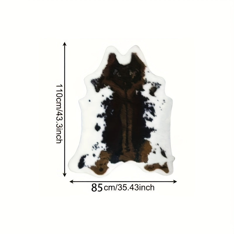 Premium Faux Cowhide Rug Katta Buzoq Chizigʻi bilan Yotoqxona va Yashash Xonasi uchun
