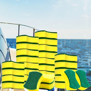 12 or 24 Pack Kitchen Cleaning Sponges with Melamine Scrubbers and Non-Scratch Cloths