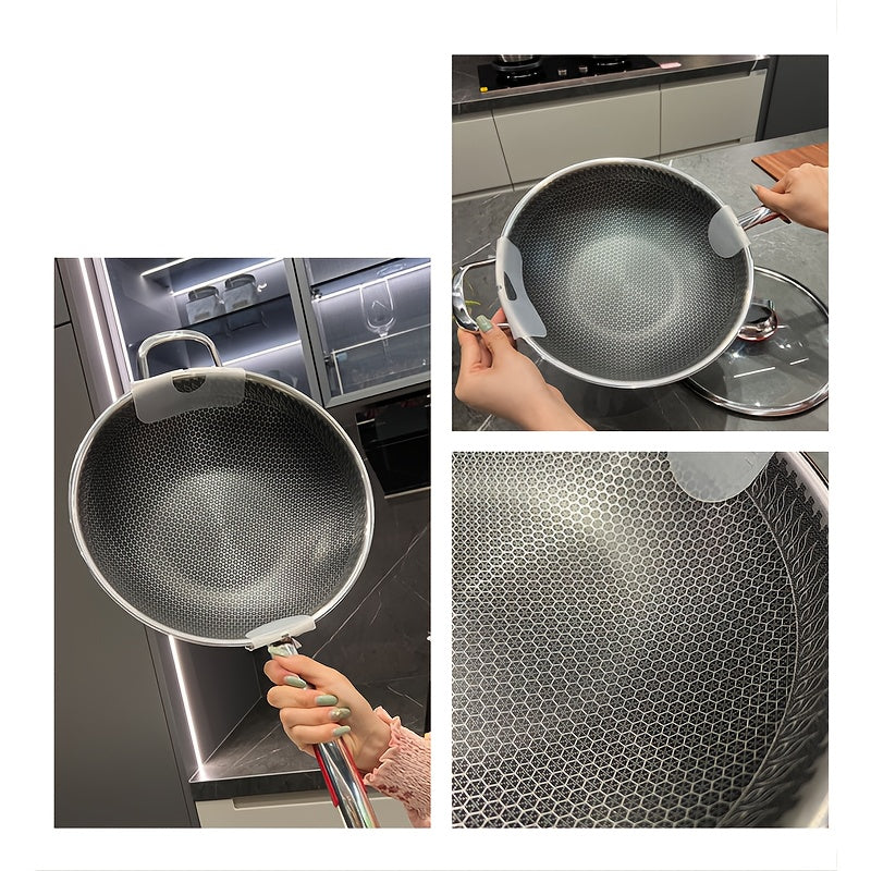 Stainless Steel Frying Pan Nonstick Scratch-Resistant Fast Heat Conducting Cookware