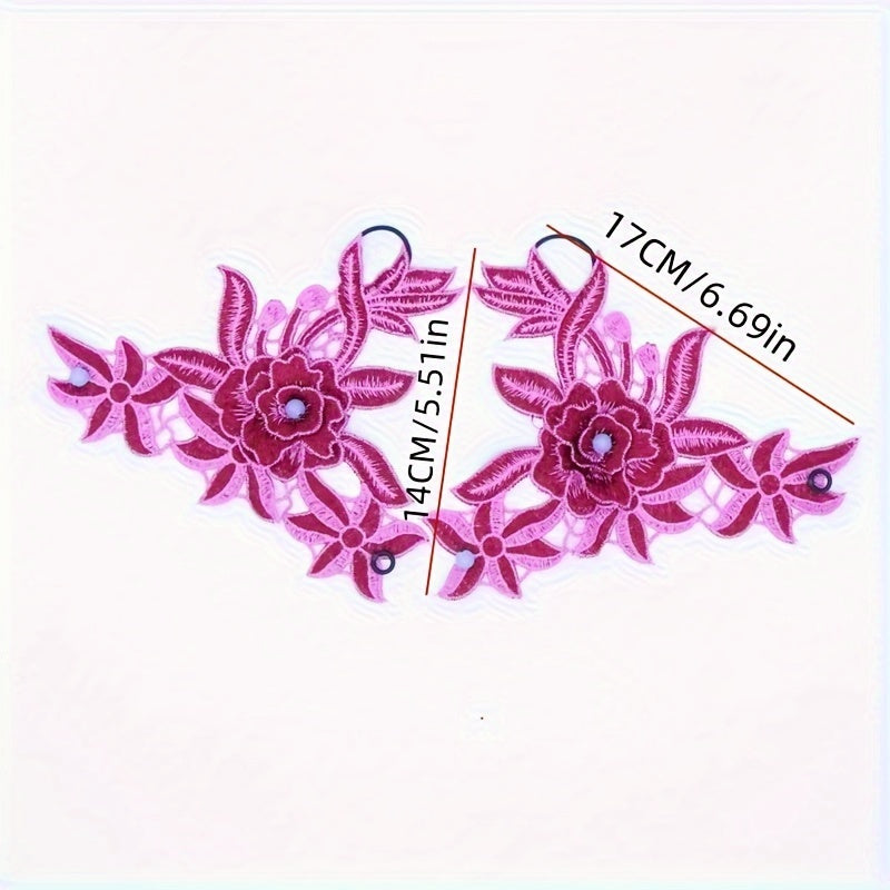 Women's Vintage Fingerless Gloves with Embroidered Lace Beaded Accents Ethnic Wrist Cuffs Polyester