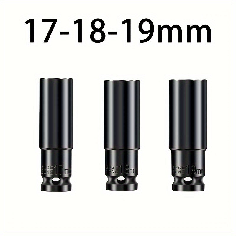 Impact Socket Set 8mm-32mm for Automotive Repair Electric Wrench Extension