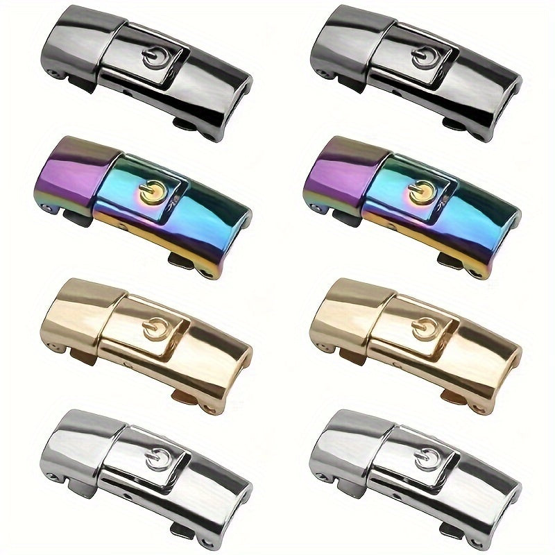 8Pcs Metal Shoelace Buckles No Tie Quick Release for Sports Running Hiking