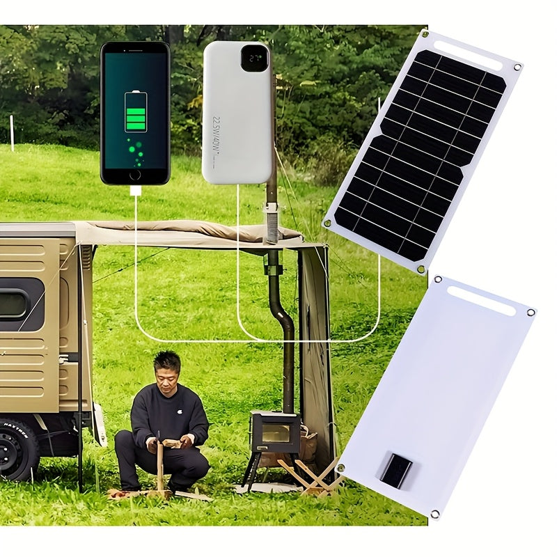 Portable Solar Panel Charger for Camping and Outdoor Use Removable Magnetic Solar Power