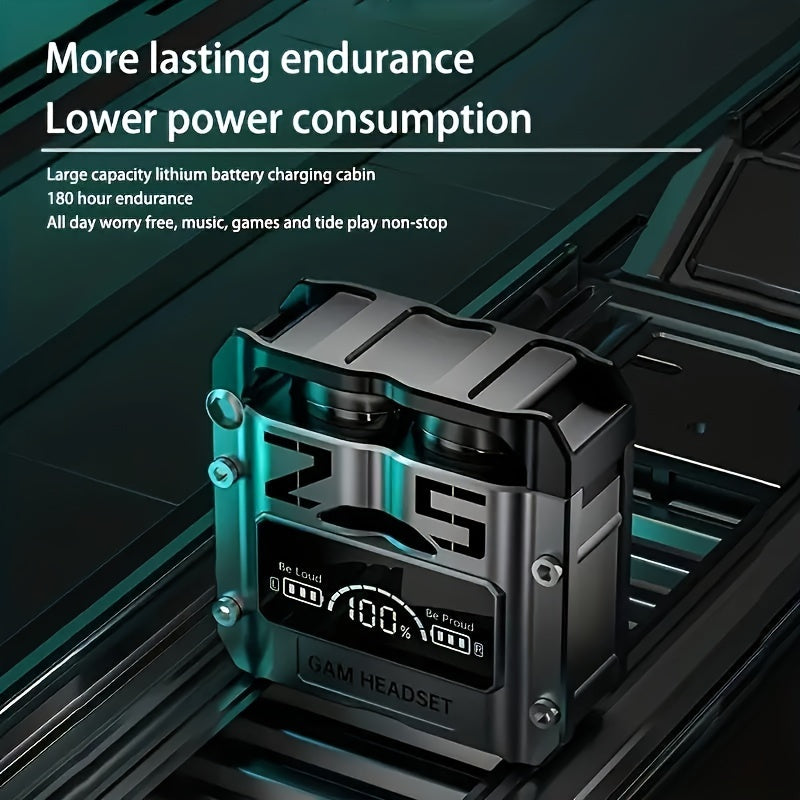 Auriculares inalámbricos con control táctil, micrófono HD, estuche de carga para deportes y juegos