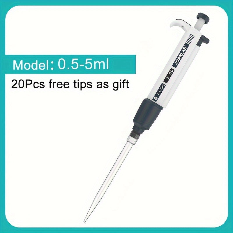 Digital Adjustable Single Channel Micropipette 10ul to 10ml with Tips