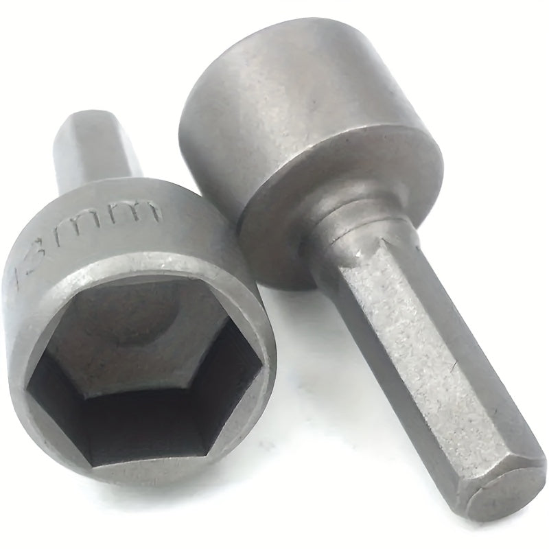 9pcs Wind Batch Sockets Heat Treated 6.35mm Hex Side-by-Side 5-13mm