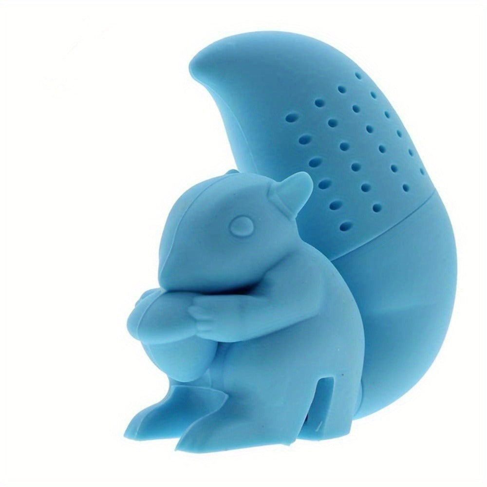 Silicone Squirrel Tea Infuser Reusable Animal Tea Strainer for Holidays