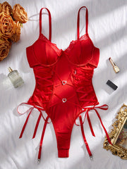 Women's Solid Color Bodysuit with Seam Details for Fashion