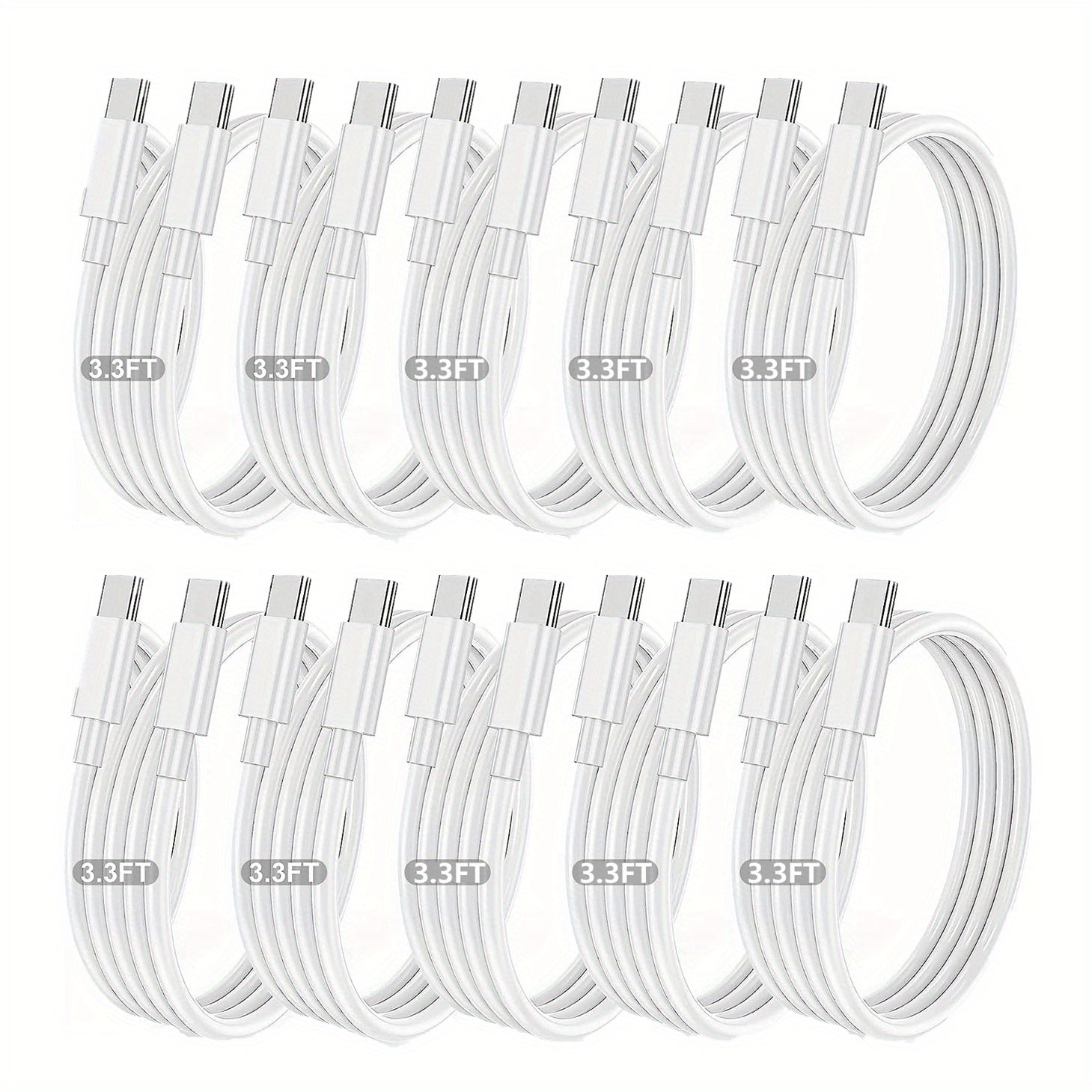 USB C to USB C Cable 60W Fast Charging 91.44cm for Samsung S22 S21 S20 Note 20 10