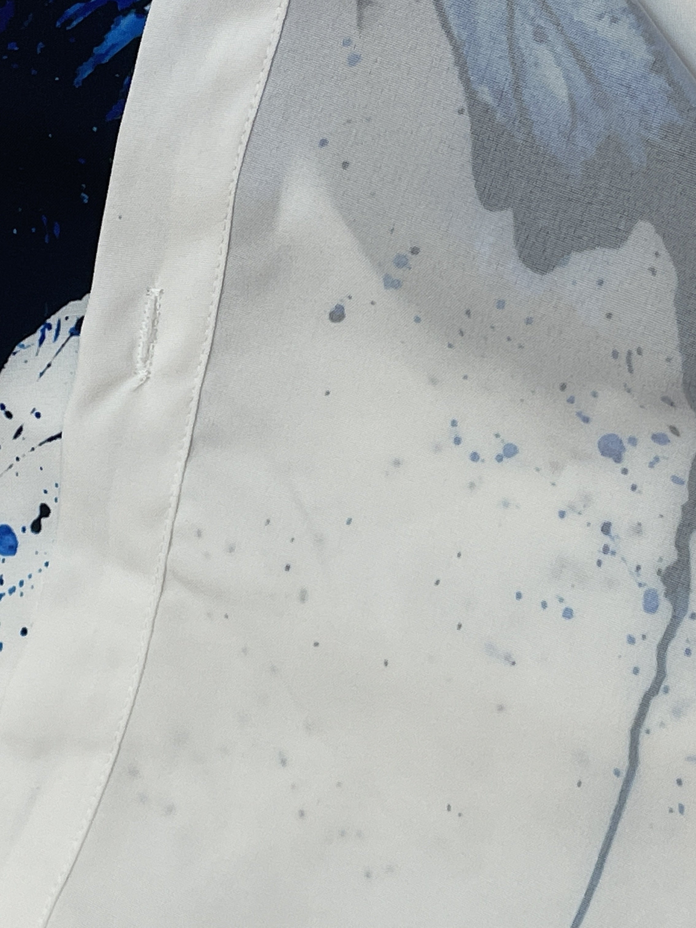 Plus Size Casual Blouse Women's Butterfly Print Button Up Cap Sleeve