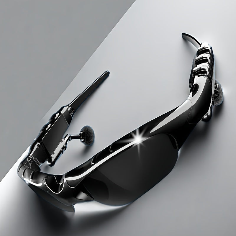 Wireless Smart Glasses with Microphone and USB Charging for Outdoor Activities