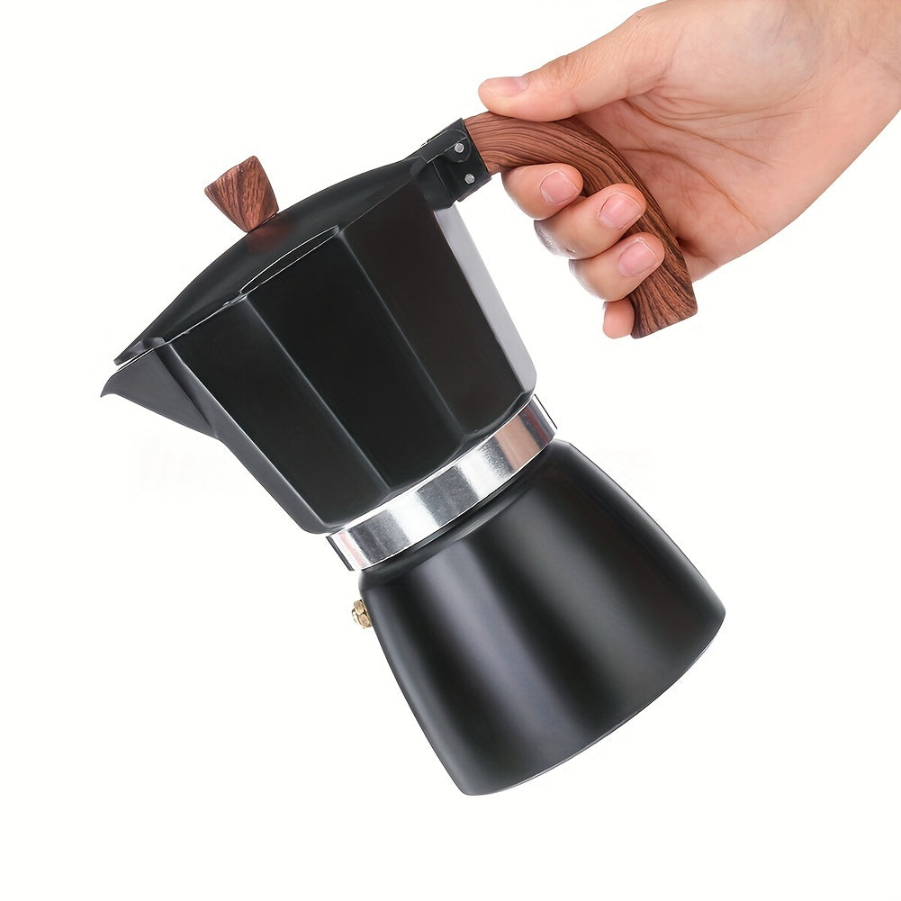 Cafetera de aluminio de 300ml, moka espresso percolador para café italiano de goteo